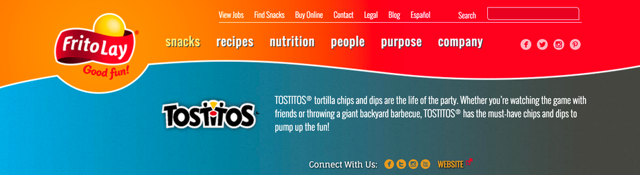 TOSTITOS WEBSITE