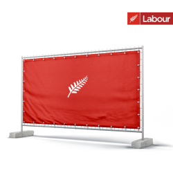 electoral campaign event fence wrap - election 2020
