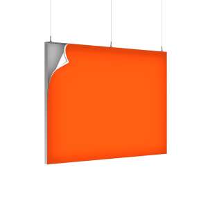 suspended silicone edge (SEG) lightbox frames