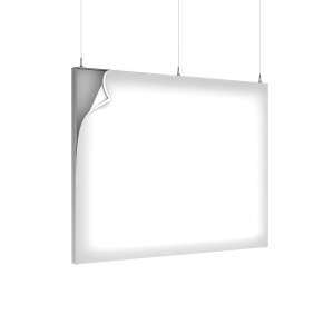 suspended silicone edge (SEG) lightbox frames