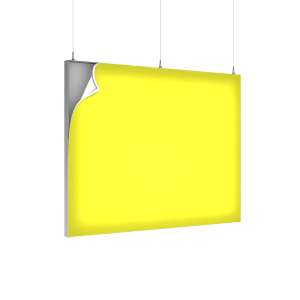 suspended silicone edge (SEG) lightbox frames