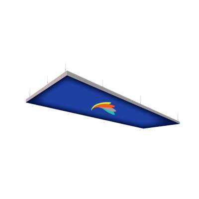 fabric tension silicone edge graphic (SEG) lightbox ceilings
